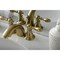 Kingston Brass KB957ACLSB Mini-Widespread Bathroom Faucet with Plastic Pop-Up, Brushed Brass KB957ACLSB - alternate 3